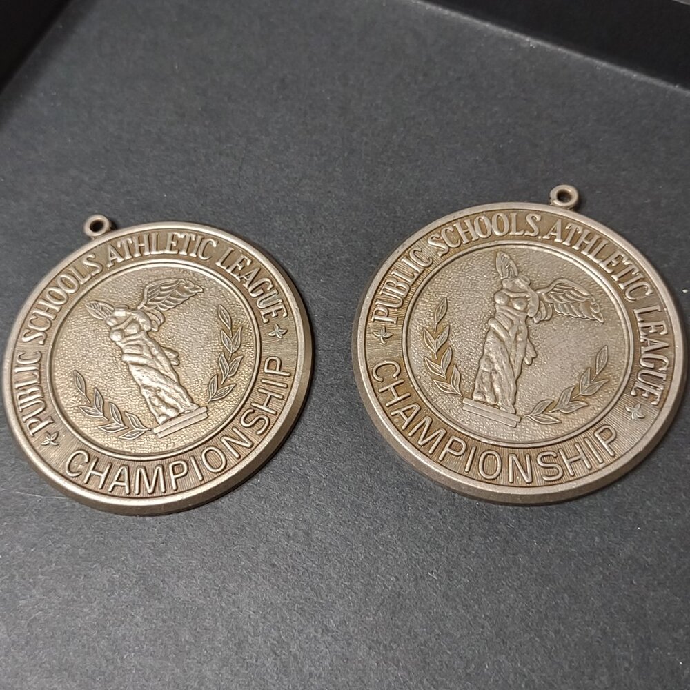 Set Of 2 Softball Runner Up Public Schools Medals